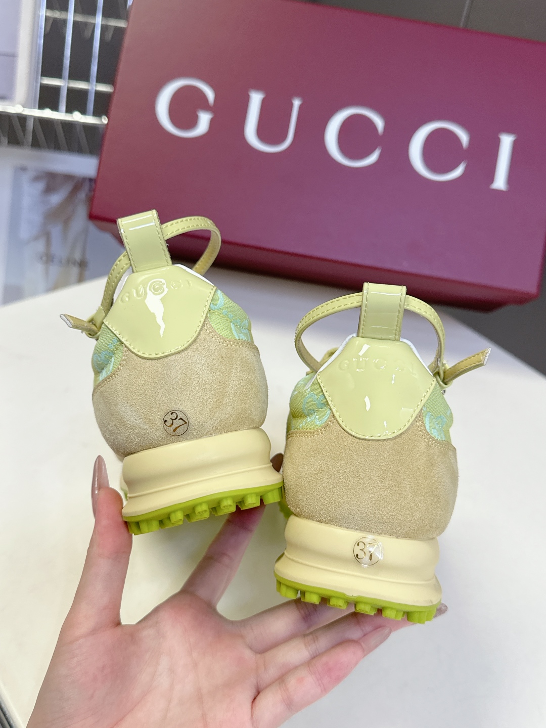  GUCCI古驰2025最新春夏走秀款 运动鞋 阿甘鞋                         