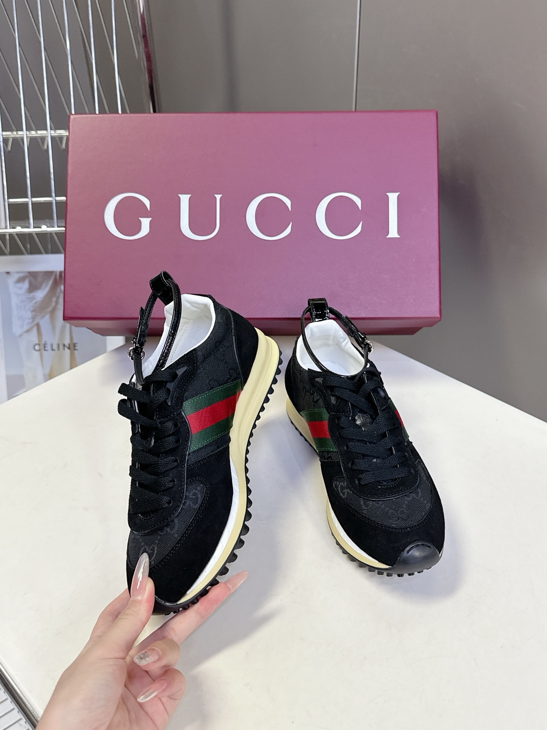  GUCCI古驰2025最新春夏走秀款 运动鞋 阿甘鞋                         
