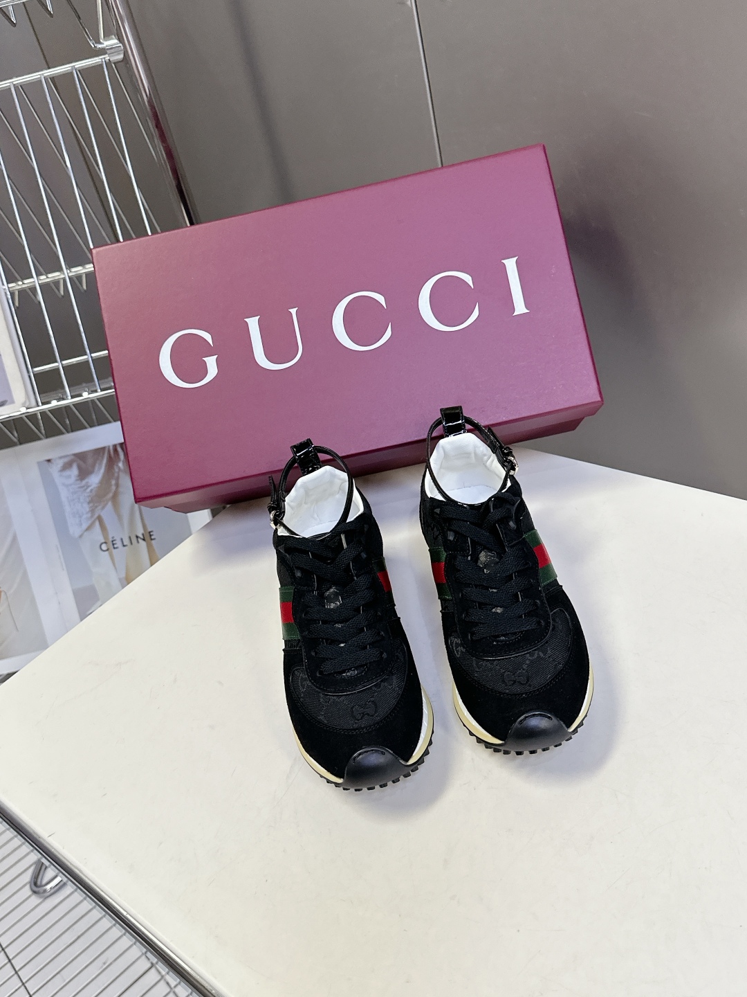  GUCCI古驰2025最新春夏走秀款 运动鞋 阿甘鞋                         