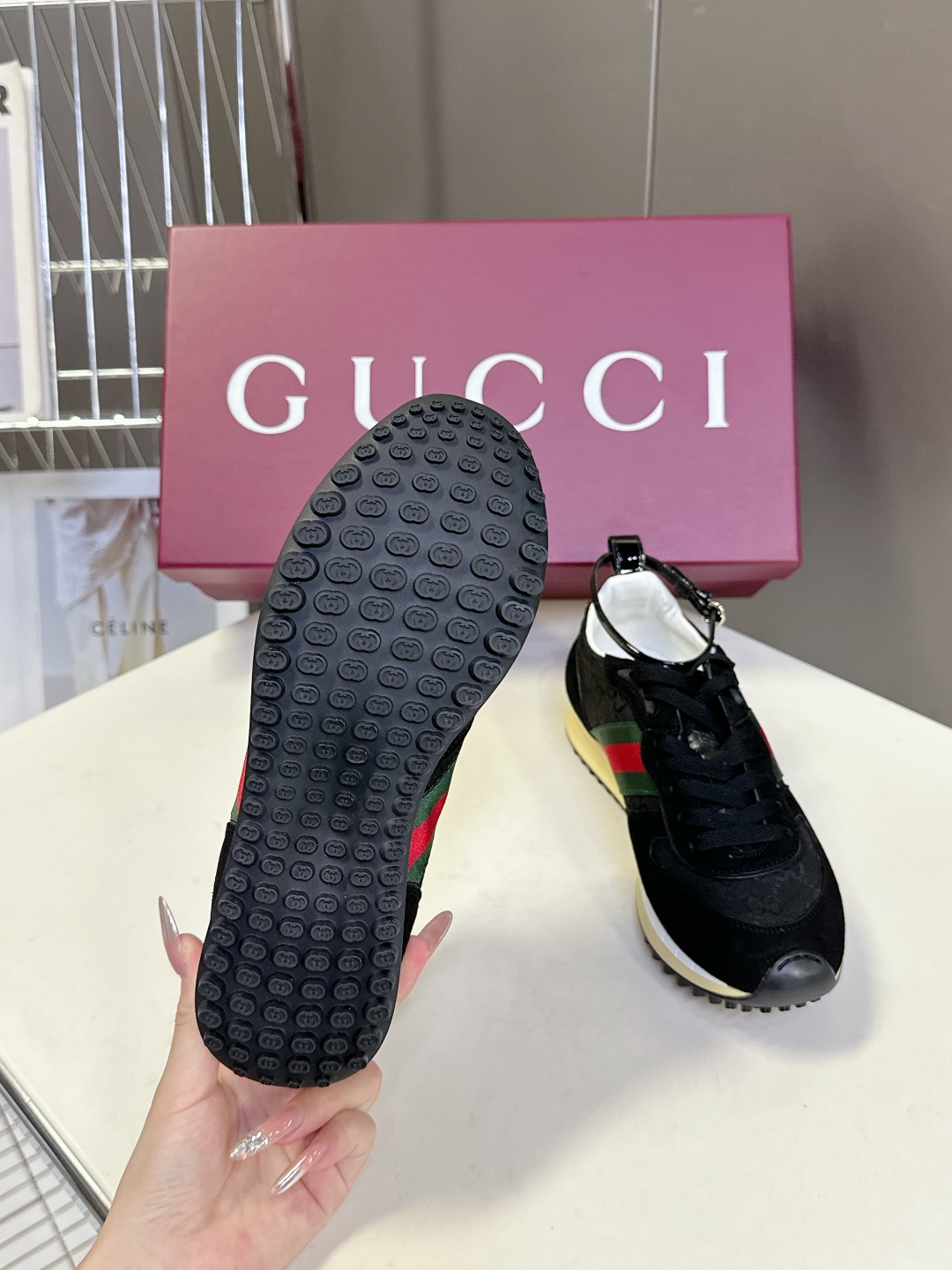  GUCCI古驰2025最新春夏走秀款 运动鞋 阿甘鞋                         