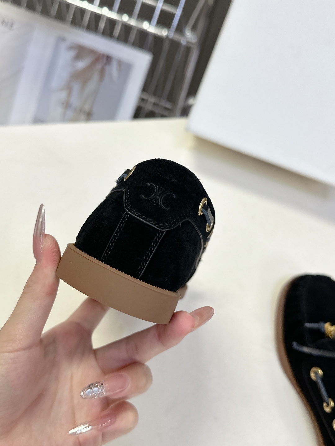  CELINE思琳最新款凯旋门扣 乐福鞋                                