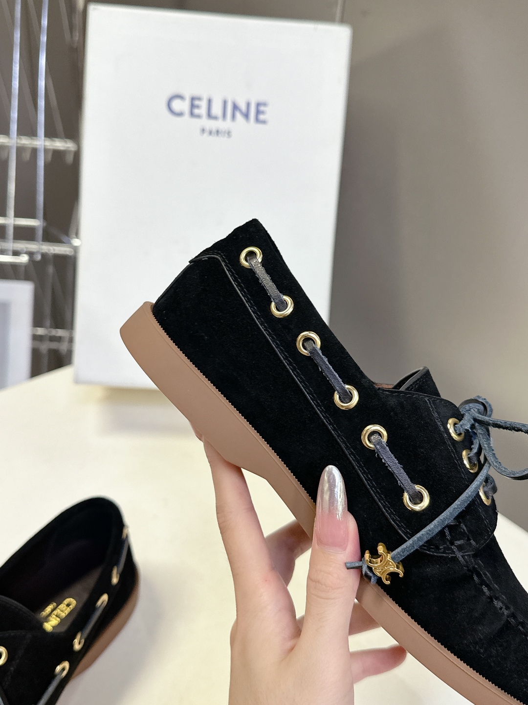  CELINE思琳最新款凯旋门扣 乐福鞋                                