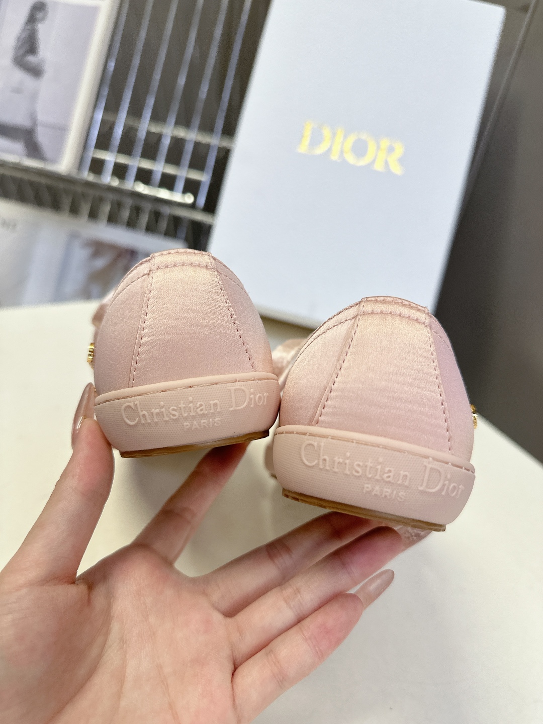  DIOR迪奥2025最新款lucky缎面 休闲鞋  薄底鞋                      