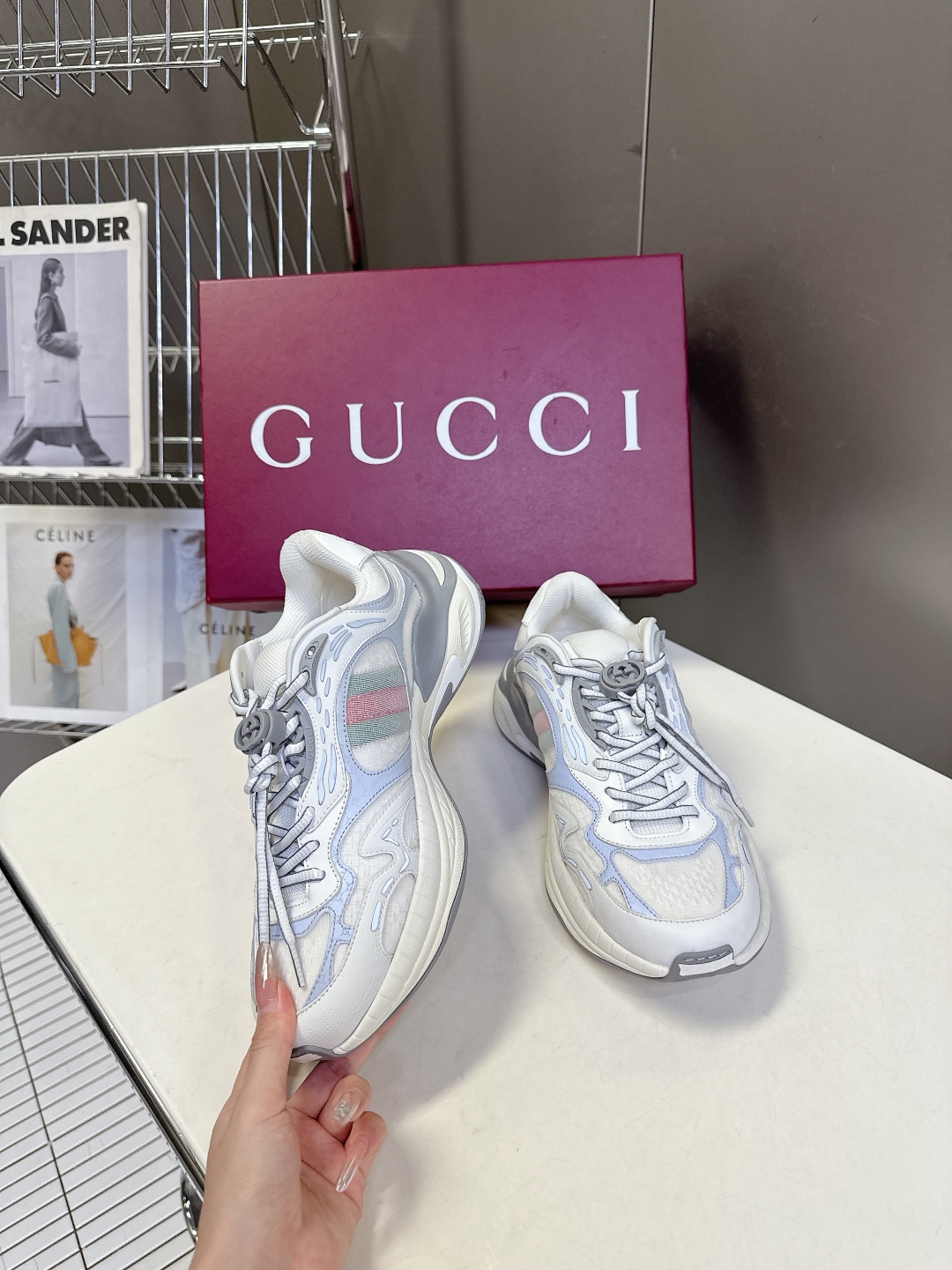  Gucci古驰 2.0运动鞋 情侣款 复古 休闲鞋 跑鞋
原版购入开发 做货 这款Gucci 2.0运