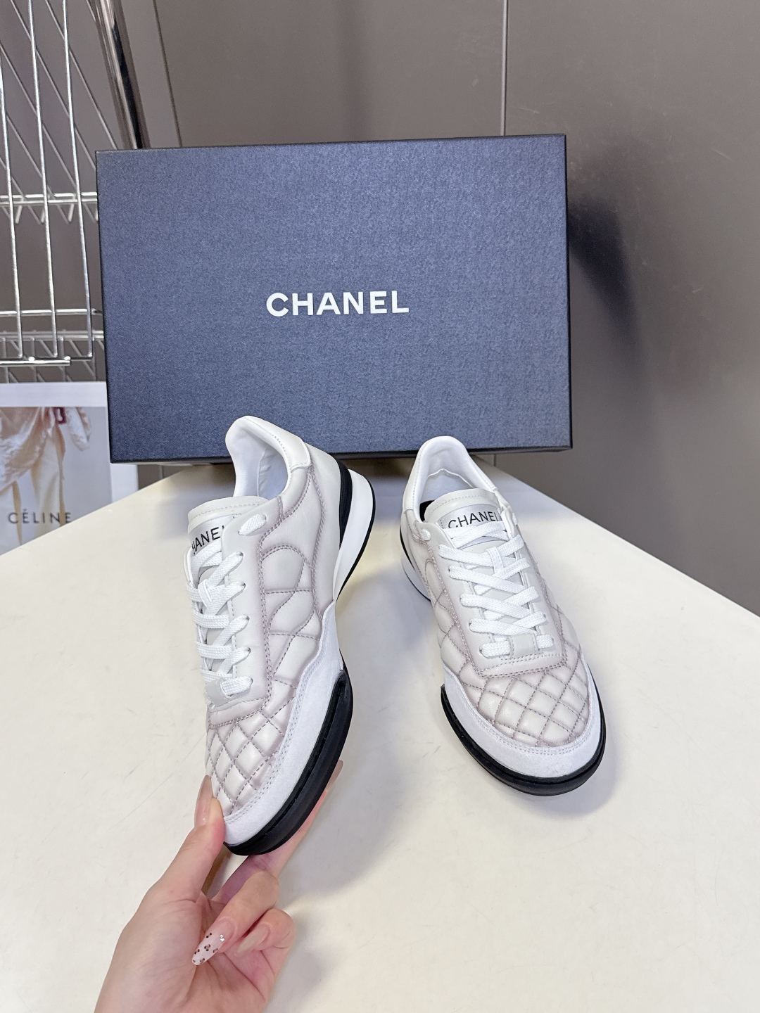  CHANEL香奈儿菱格纹棒球鞋 网球鞋 休闲 运动鞋
原版购入开发 做货 小香最新隐藏款网球鞋软菱格纹