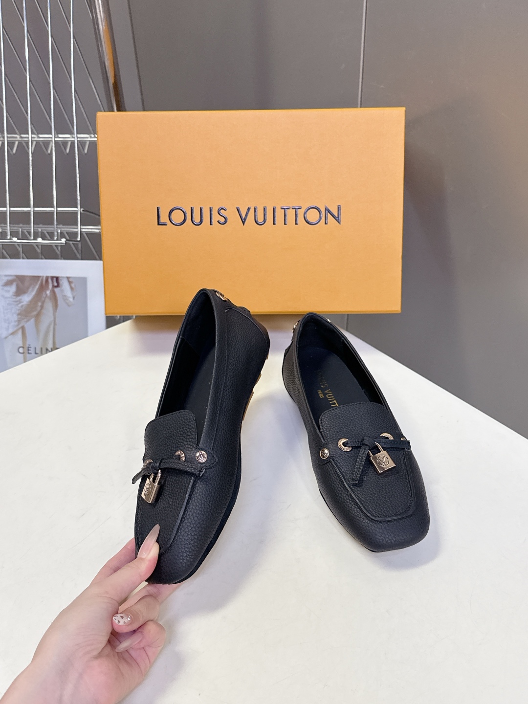  驴牌LouisVuitton路易威登秋冬新款 豆豆鞋 薄底鞋                     