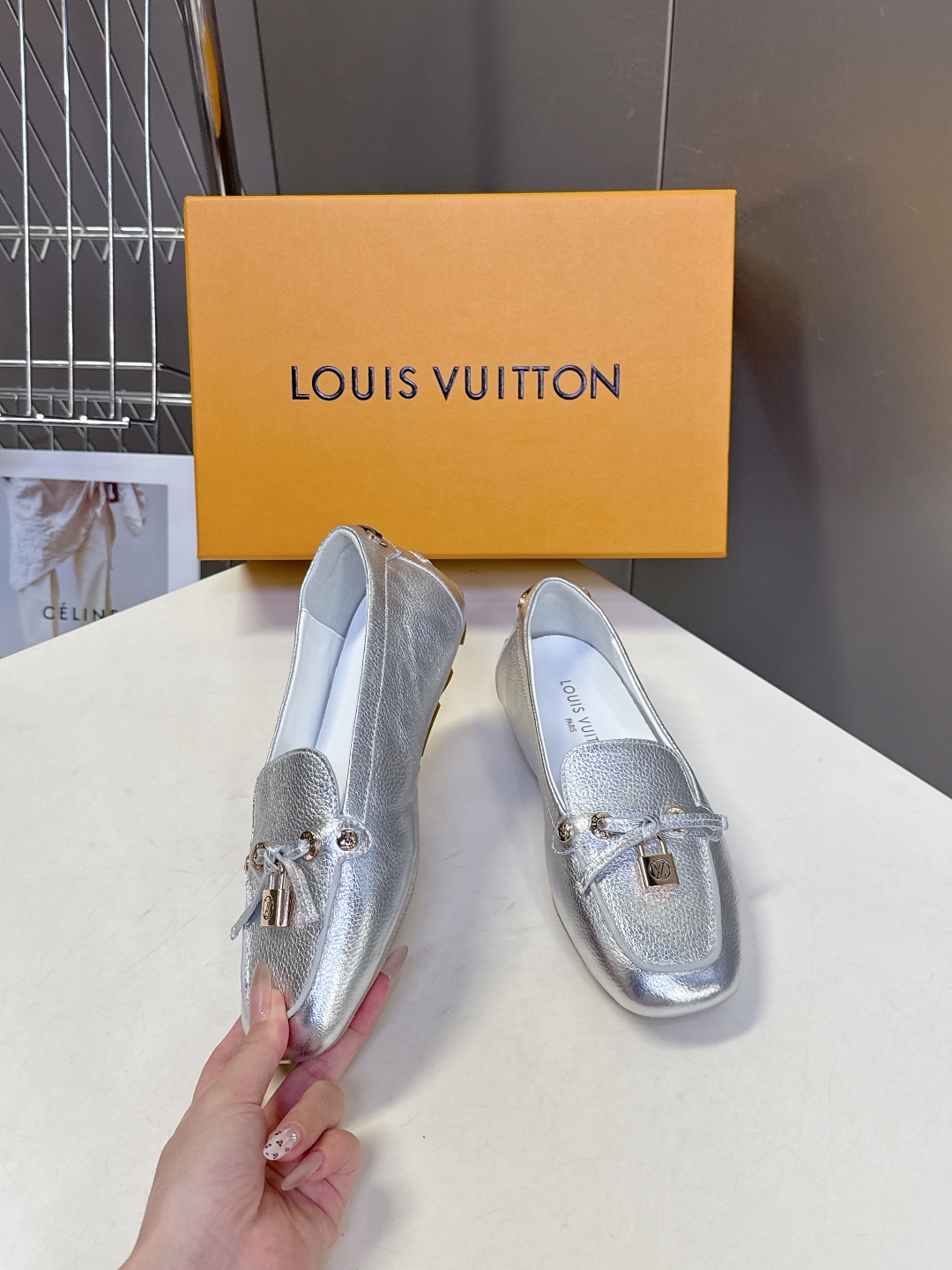  驴牌LouisVuitton路易威登秋冬新款 豆豆鞋 薄底鞋                     