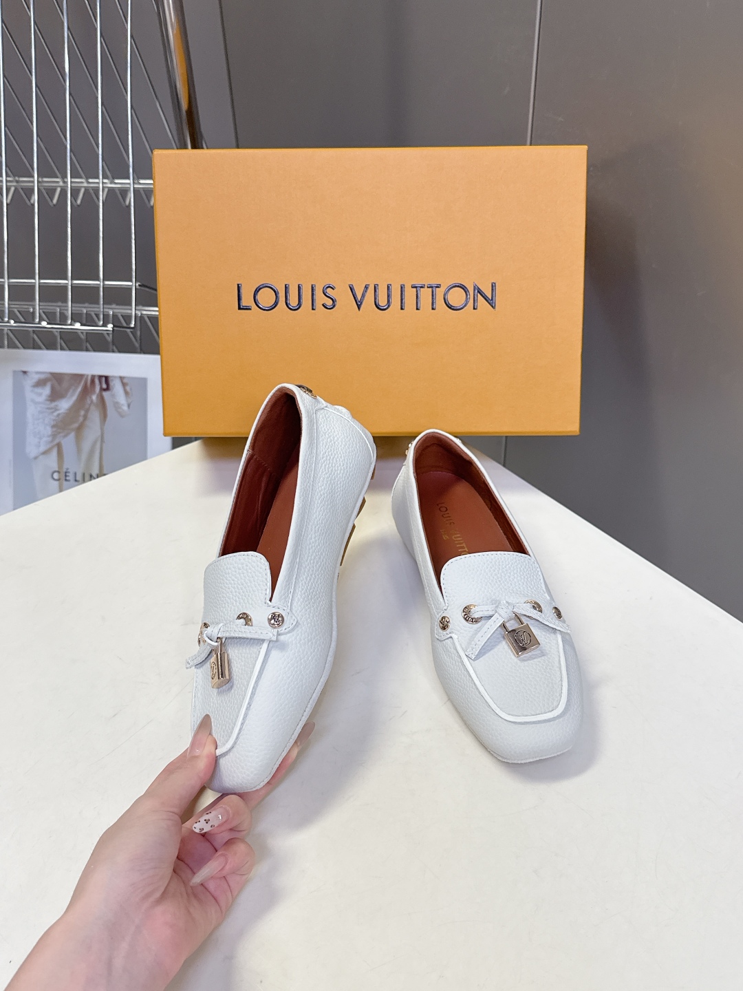  驴牌LouisVuitton路易威登秋冬新款 豆豆鞋 薄底鞋                     