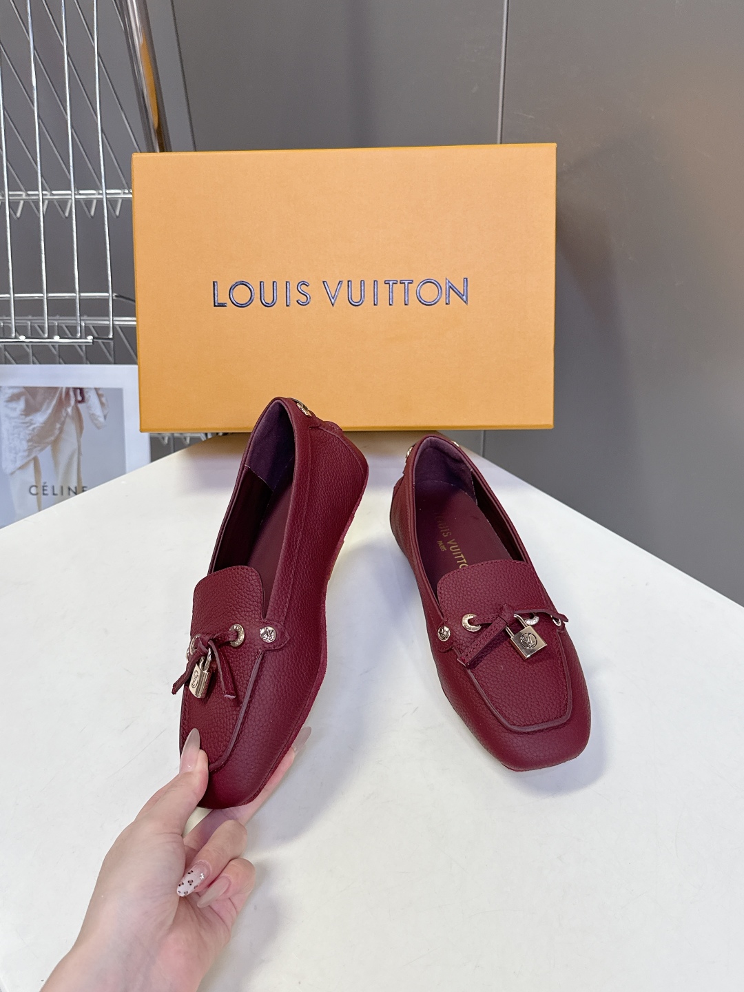  驴牌LouisVuitton路易威登秋冬新款 豆豆鞋 薄底鞋                     