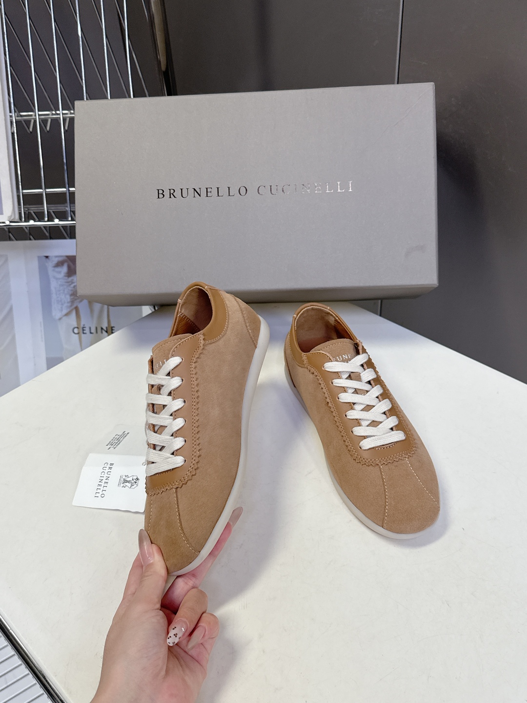  Brunello Cucinelli秋冬最新情侣款 德训鞋 薄底鞋
 超多明星网红种草 老钱风首选BC
