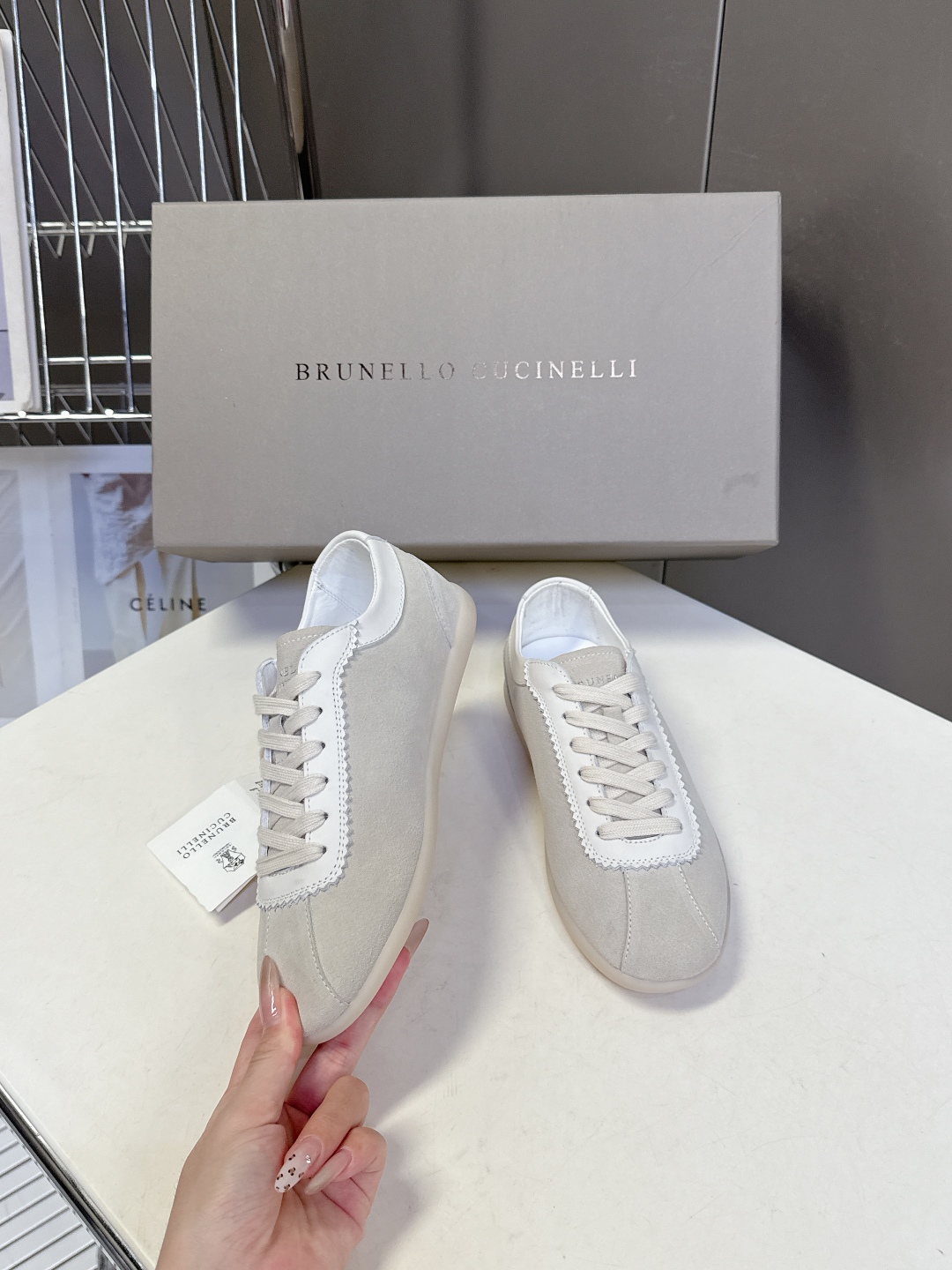 Brunello Cucinelli秋冬最新情侣款 德训鞋 薄底鞋
 超多明星网红种草 老钱风首选BC