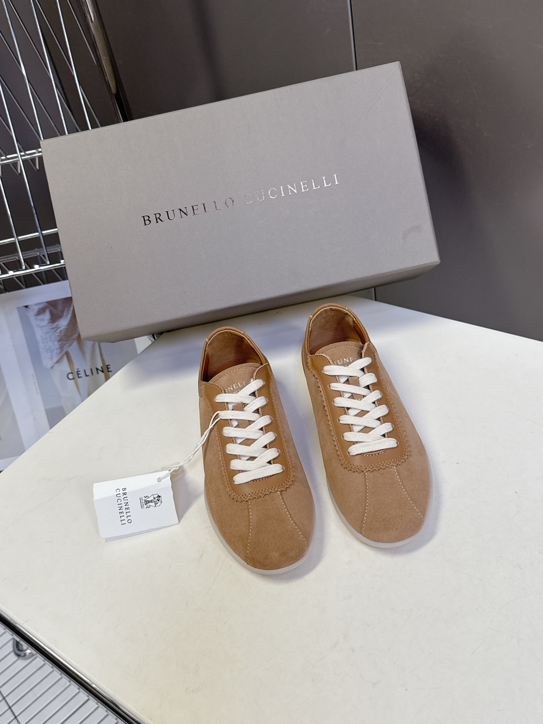  Brunello Cucinelli秋冬最新情侣款 德训鞋 薄底鞋
 超多明星网红种草 老钱风首选BC