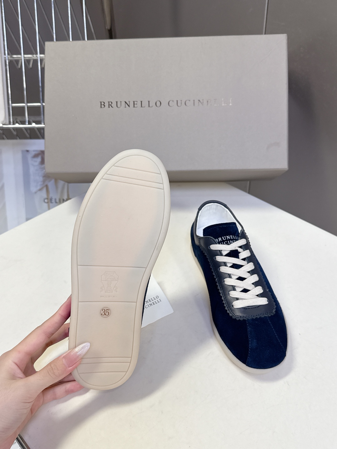  Brunello Cucinelli秋冬最新情侣款 德训鞋 薄底鞋
 超多明星网红种草 老钱风首选BC