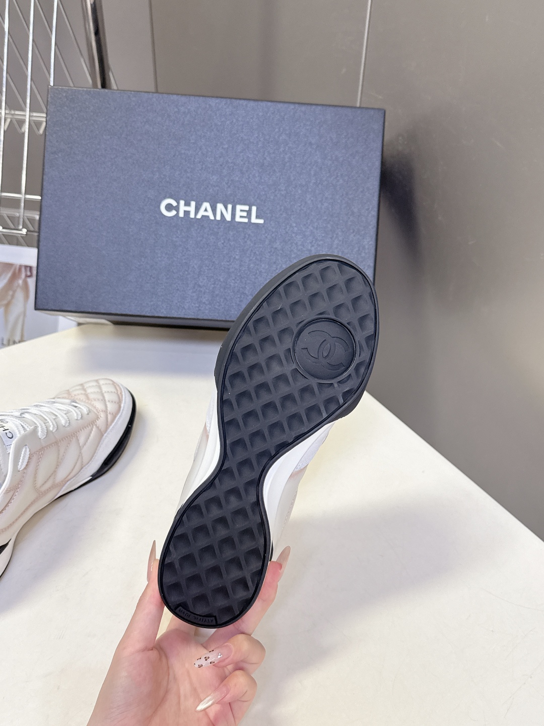  CHANEL香奈儿菱格纹棒球鞋 网球鞋 休闲 运动鞋
原版购入开发 做货 小香最新隐藏款网球鞋软菱格纹