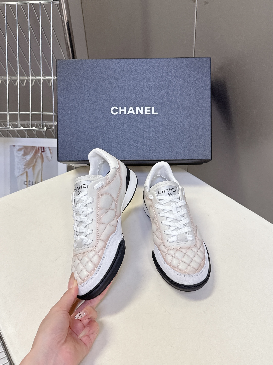  CHANEL香奈儿菱格纹棒球鞋 网球鞋 休闲 运动鞋
原版购入开发 做货 小香最新隐藏款网球鞋软菱格纹