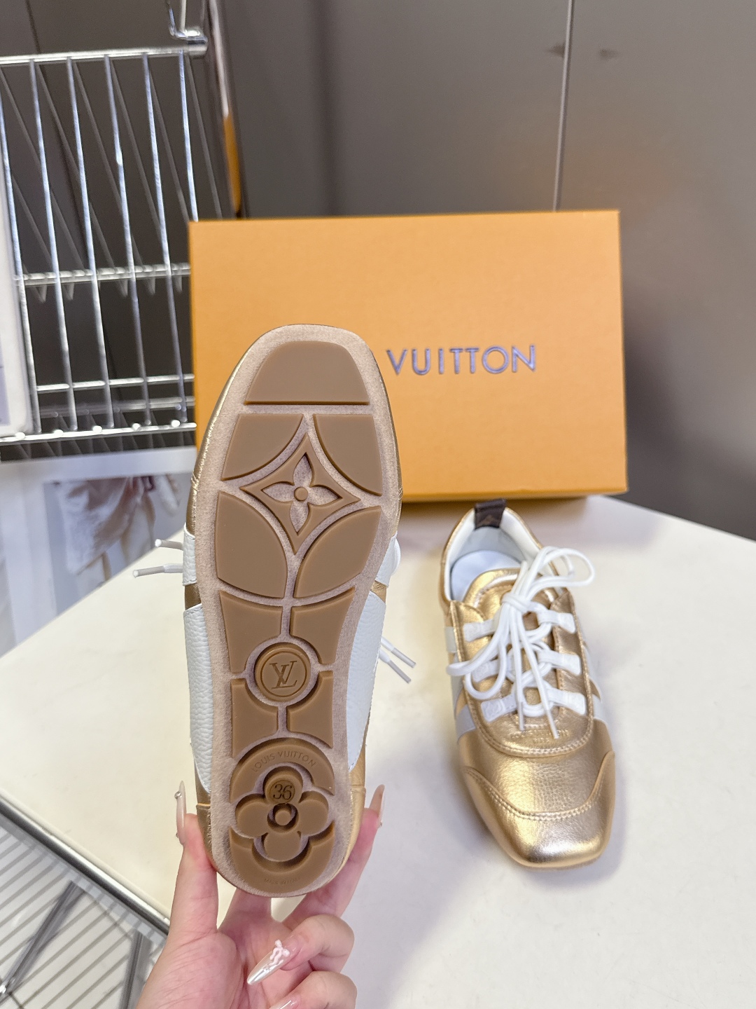  Louis Vuitton路易威登驴牌春夏Sneakerina系列 芭蕾运动鞋 德训鞋 平底鞋 原版三