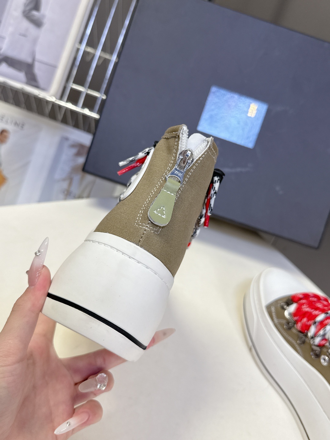 R13小众潮奢品牌最新经典厚底休闲鞋 高帮鞋