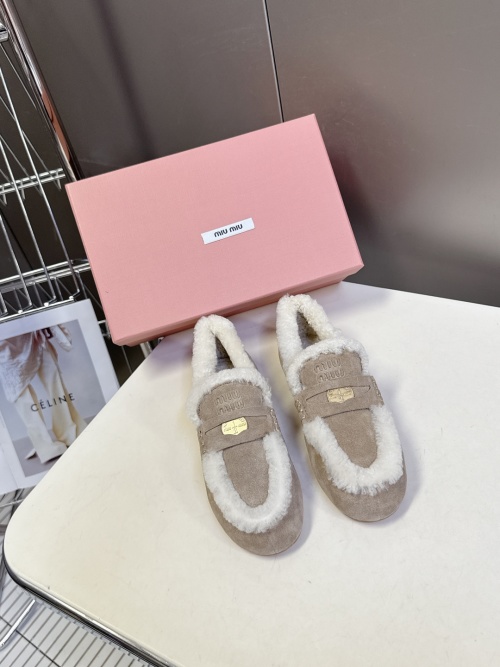 Miu Miu Women's Coin Loafer Shoes Lambskin Suede Moccasins Slip-ons 1 Miu Miu Women's Coin Loafer Shoes Lambskin Suede Moccasins Slip-ons
