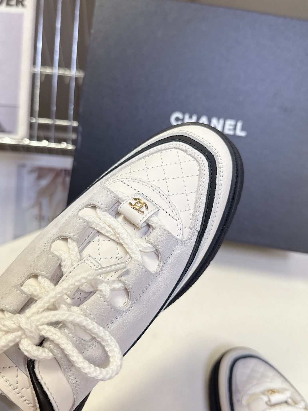 Chanel 香奈儿最新25C休闲运动鞋 原版模具定制 无敌漂亮又好穿 绝对仙女款 超级舒服，配色高级耐