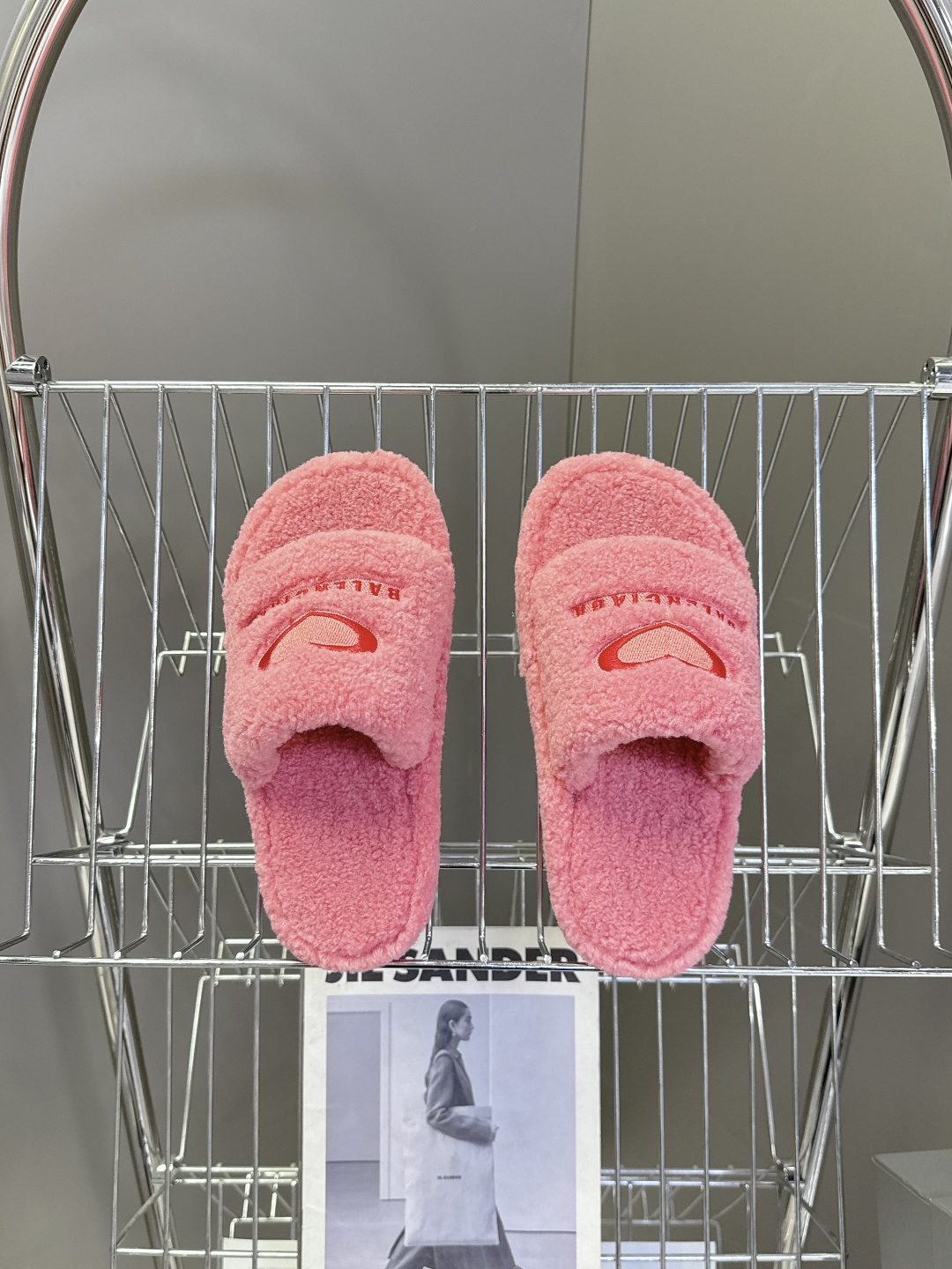 𝐁𝐀𝐋𝐄𝐍𝐂𝐈𝐀𝐆𝐀｜𝐒𝐒 𝐧𝐞𝐰 Balenciaga巴黎世家 新款情侣棉拖爱心刺绣斜纹磨毛棉布面拖鞋