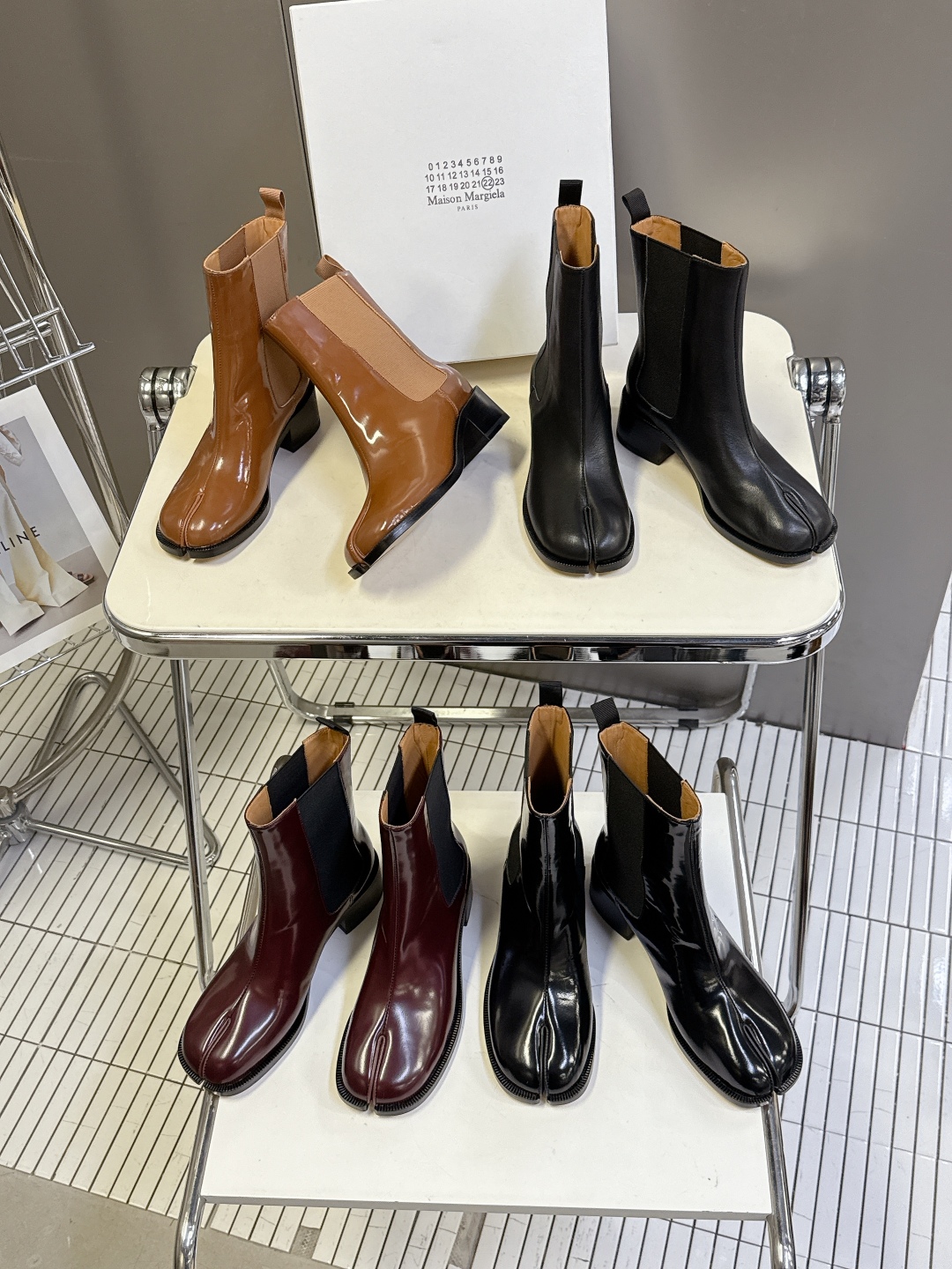 Women's Leather Ankle Boots, Split Toe Design, Stylish and Comfortable
