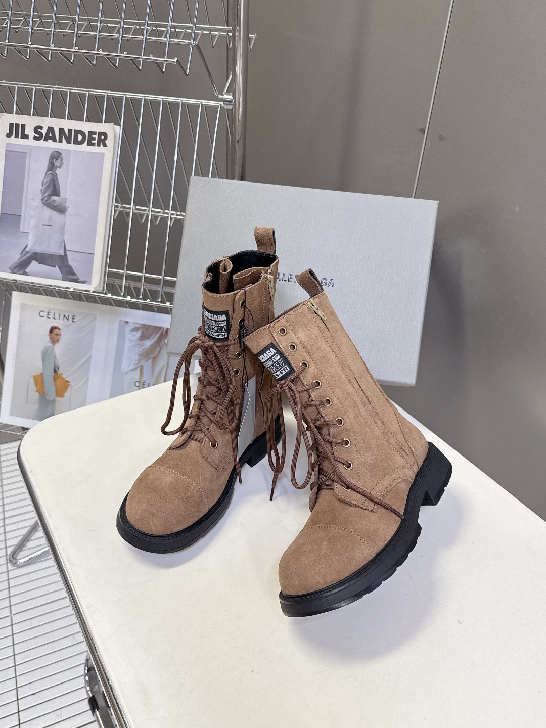 男装➕10 BALENCIAGA巴黎世家最新款皮鞋 马丁靴 百位ins博主网红推荐 经典永不过时 机车风