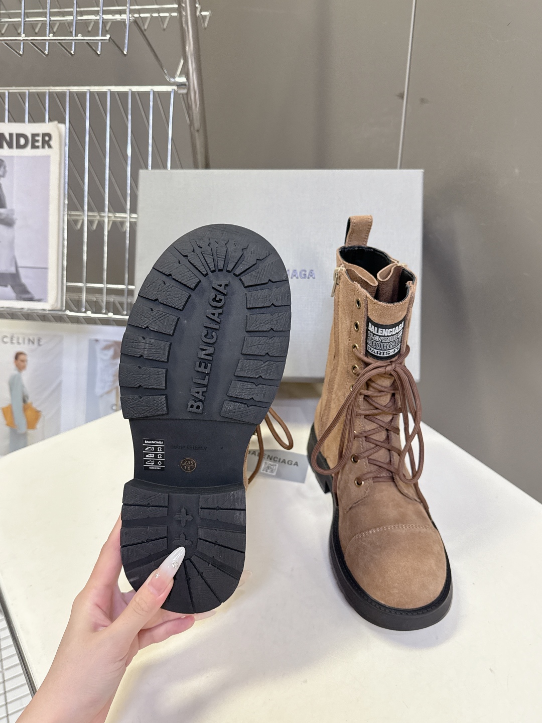 男装➕10 BALENCIAGA巴黎世家最新款皮鞋 马丁靴 百位ins博主网红推荐 经典永不过时 机车风