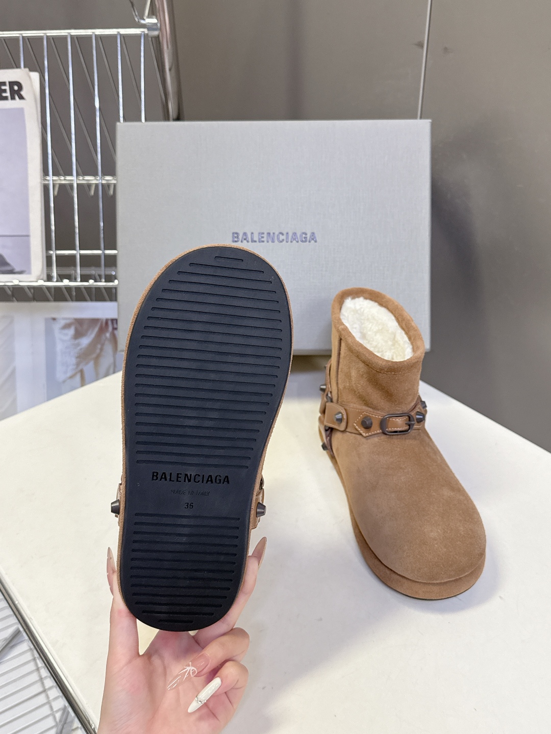 BALENCIAGA巴黎世家秋冬最新款滑雪系列 雪地靴 超多明星网红种草 细节完美复刻 设计师推出探索时