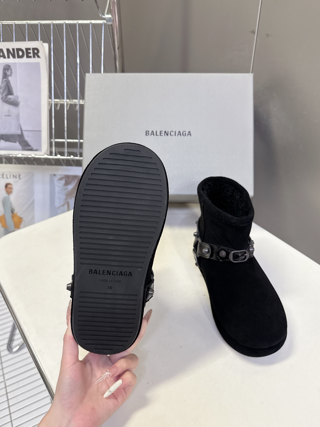 BALENCIAGA巴黎世家秋冬最新款滑雪系列 雪地靴 超多明星网红种草 细节完美复刻 设计师推出探索时