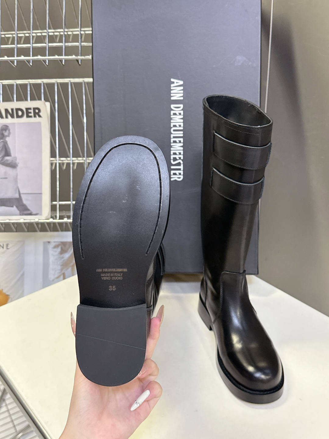Ann Demeulemeester 秋冬最新款 骑士靴 超多明星网红种草 原版一比一完美复刻 Ann 