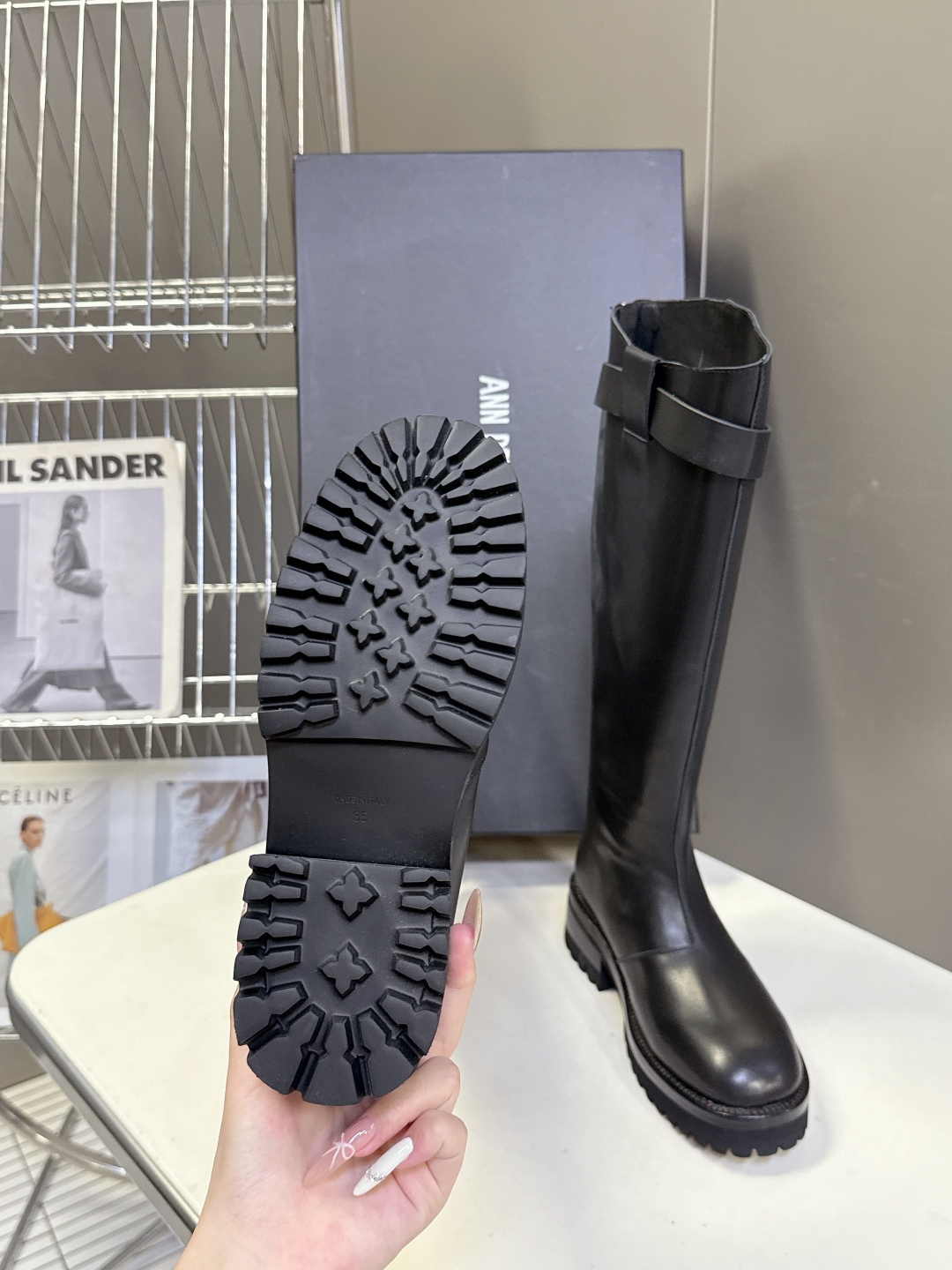 Ann Demeulemeester 秋冬最新款 骑士靴 超多明星网红种草 原版一比一完美复刻 Ann 