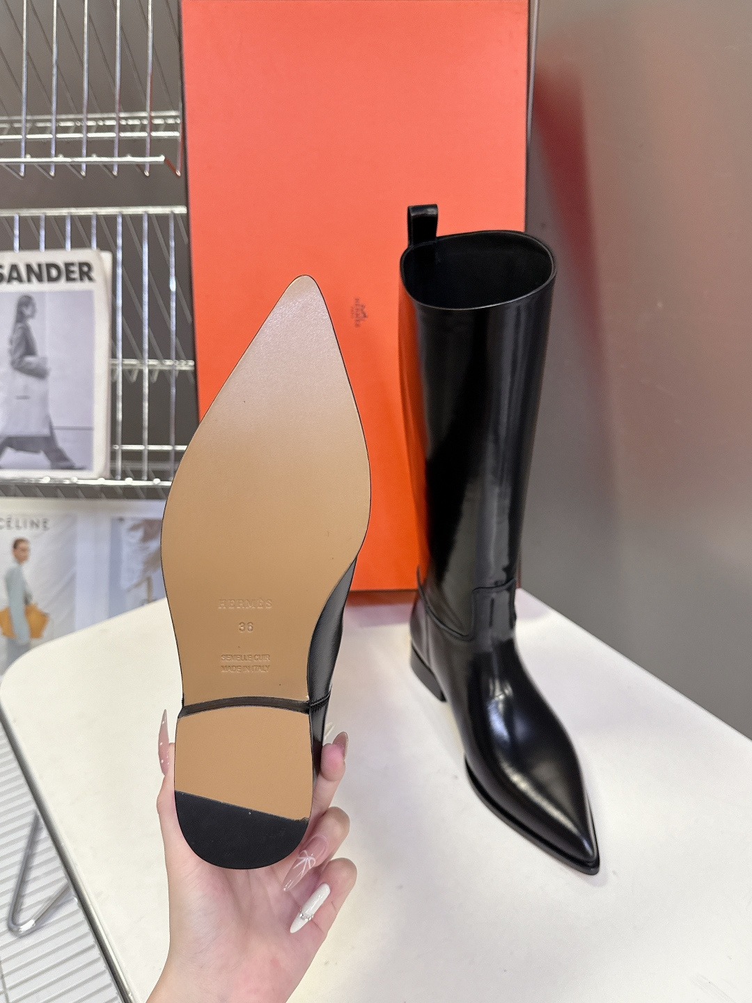 Hermes 爱马仕秋冬最新款老钱风尖头 骑士靴 长靴 专柜超难配货 🐎家靴子的设计风格通常以经典简约为