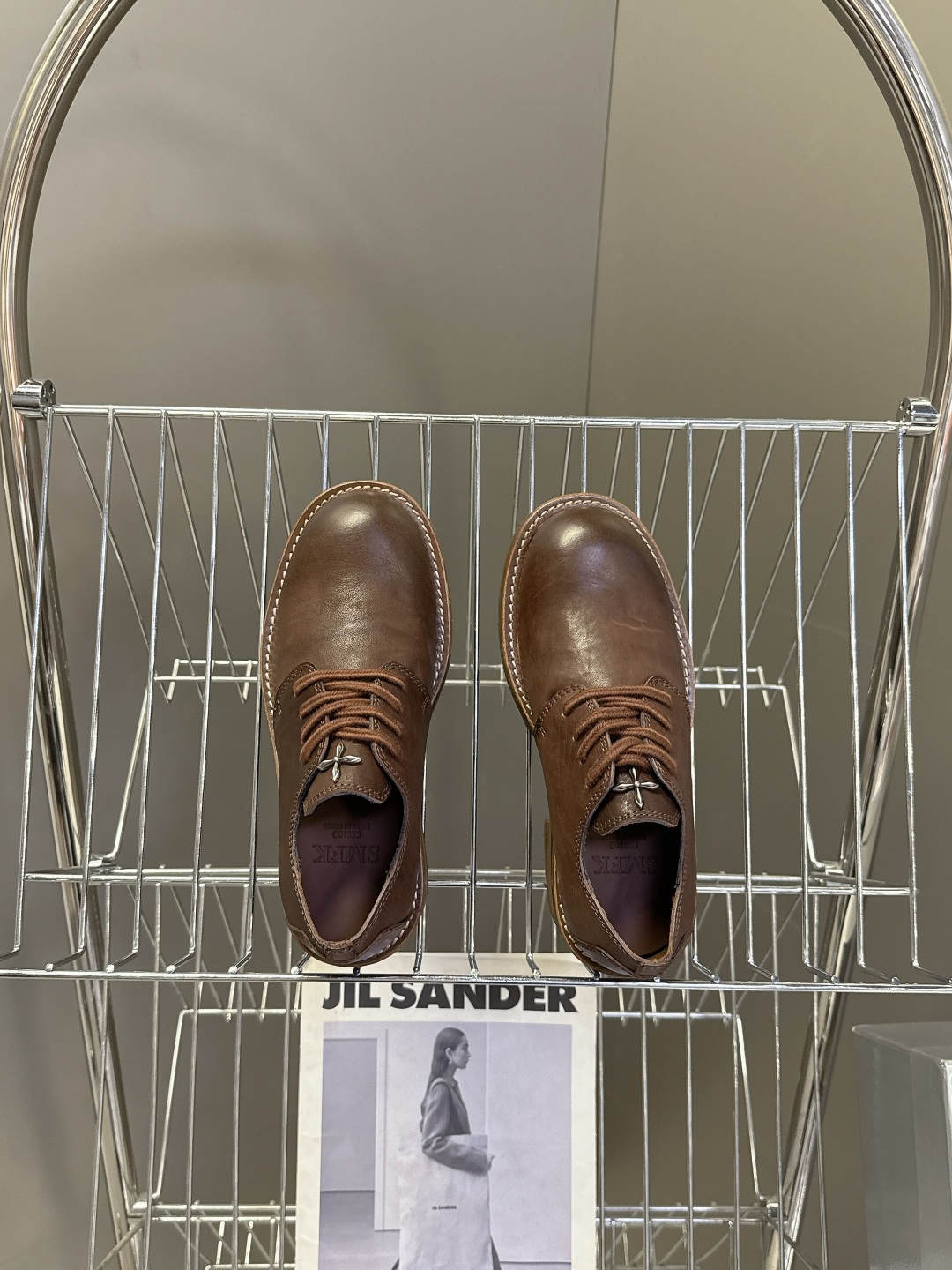 SMFK潮牌十字架秋冬最新款水洗皮鞋 牛仔靴 短靴超多明星网红种草 简约的设计 十字架logo点缀 品牌