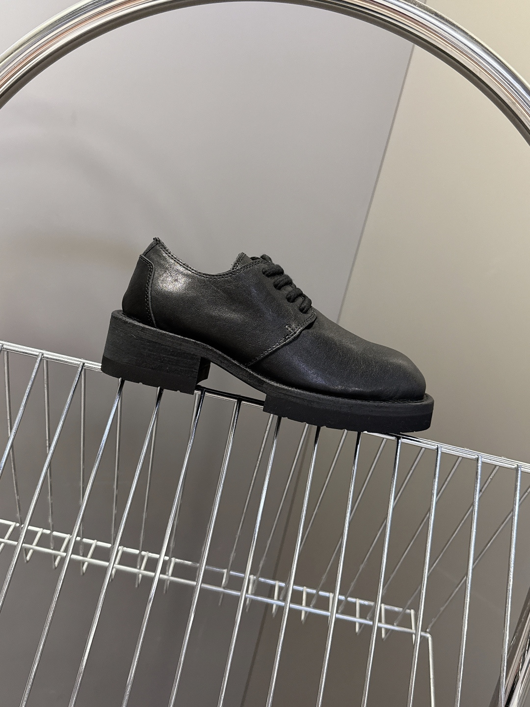 SMFK潮牌十字架秋冬最新款水洗皮鞋 牛仔靴 短靴超多明星网红种草 简约的设计 十字架logo点缀 品牌