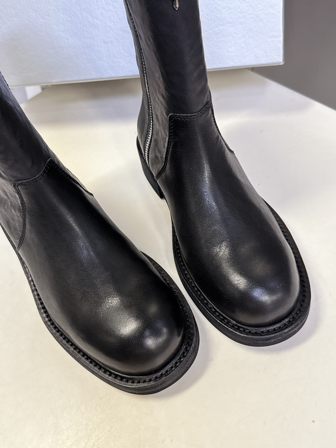 SMFK潮牌十字架秋冬最新款水洗皮鞋 牛仔靴 短靴超多明星网红种草 简约的设计 十字架logo点缀 品牌