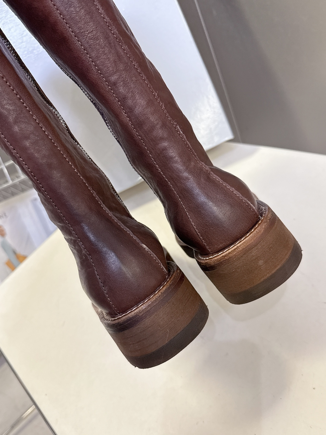 SMFK潮牌十字架秋冬最新款水洗皮鞋 牛仔靴 短靴超多明星网红种草 简约的设计 十字架logo点缀 品牌