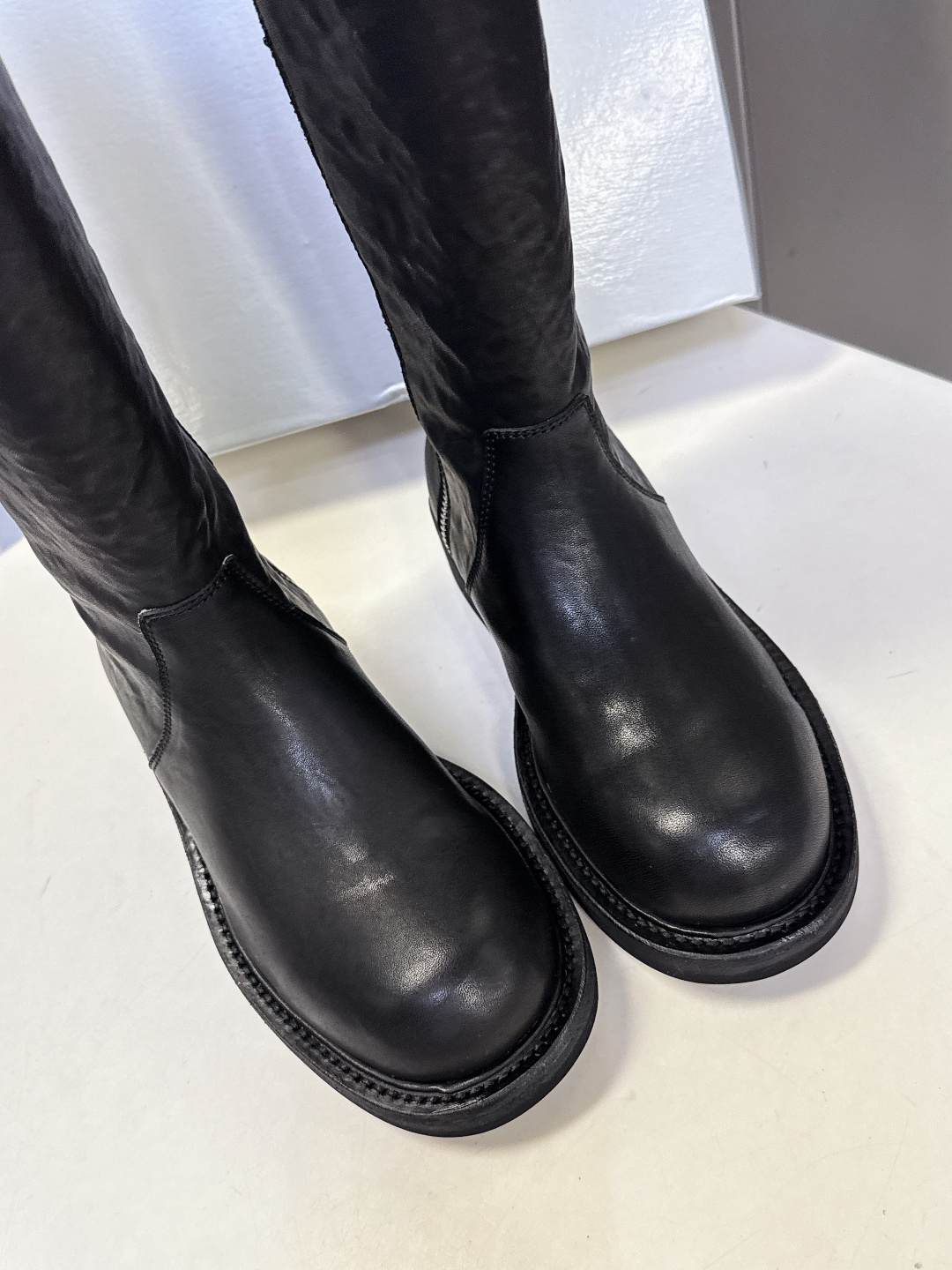 SMFK潮牌十字架秋冬最新款水洗皮鞋 牛仔靴 短靴超多明星网红种草 简约的设计 十字架logo点缀 品牌