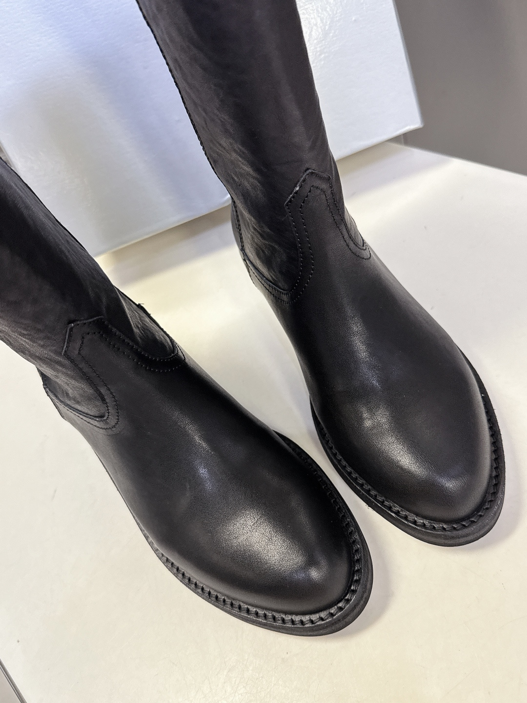 SMFK潮牌十字架秋冬最新款水洗皮鞋 牛仔靴 短靴超多明星网红种草 简约的设计 十字架logo点缀 品牌