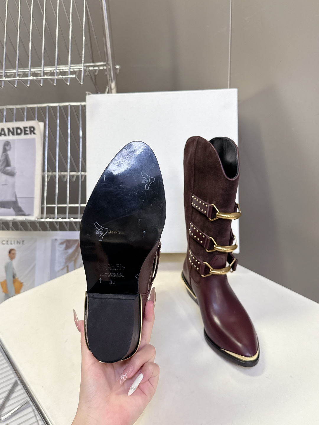 伊莎贝尔Isabel Marant秋冬走秀款西部牛仔靴 一年四季都可以穿的靴子来了，一双封神的复古靴 简