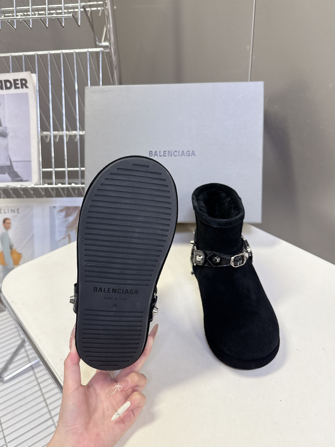 BALENCIAGA巴黎世家秋冬最新款滑雪系列 雪地靴 超多明星网红种草 细节完美复刻 设计师推出探索时