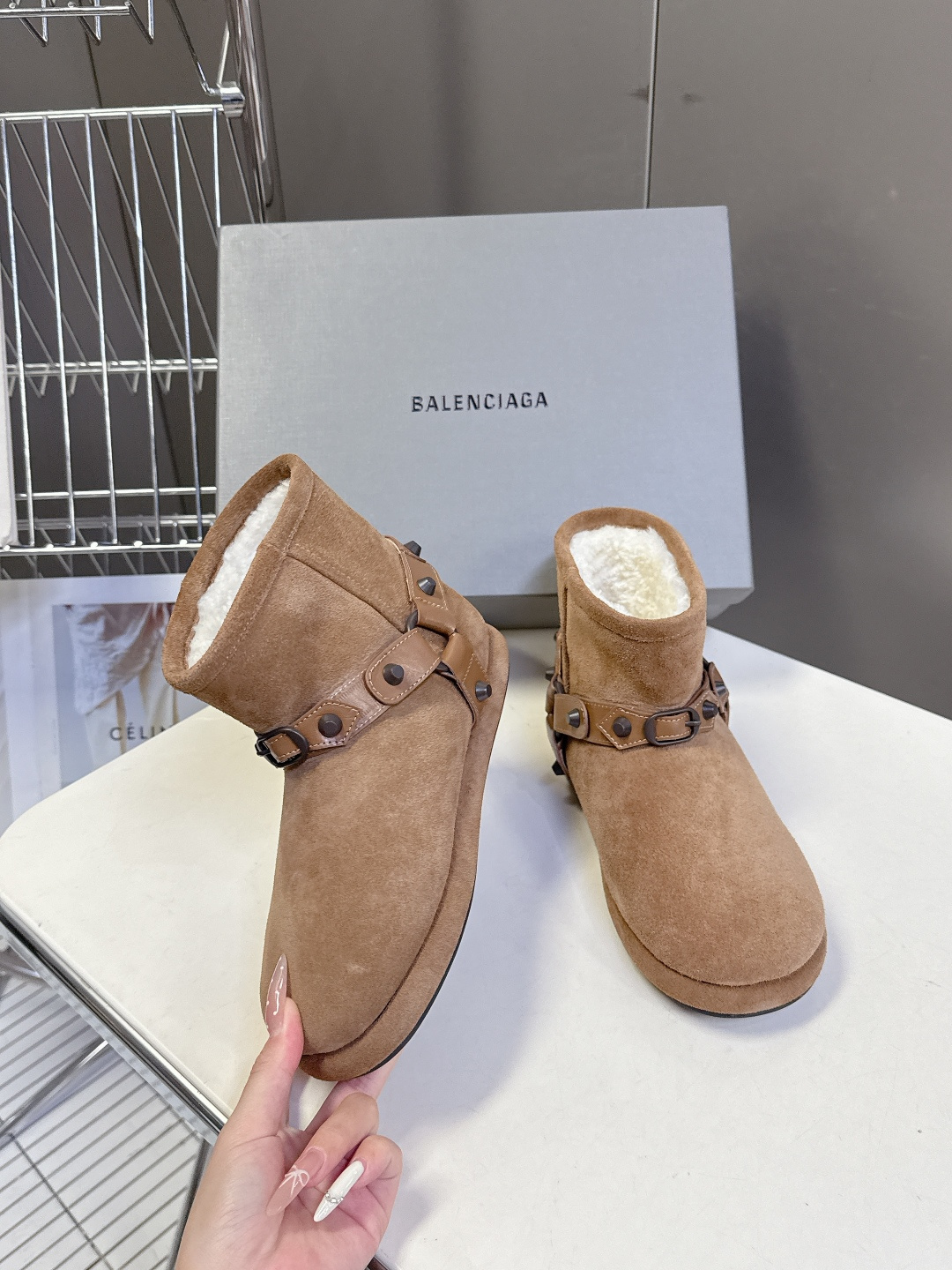 BALENCIAGA巴黎世家秋冬最新款滑雪系列 雪地靴 超多明星网红种草 细节完美复刻 设计师推出探索时