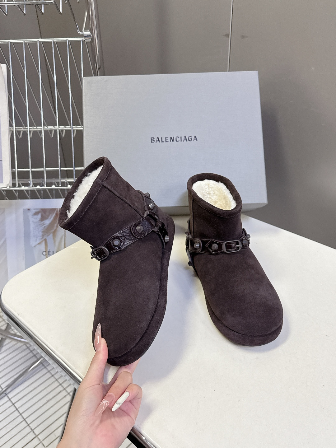 BALENCIAGA巴黎世家秋冬最新款滑雪系列 雪地靴 超多明星网红种草 细节完美复刻 设计师推出探索时