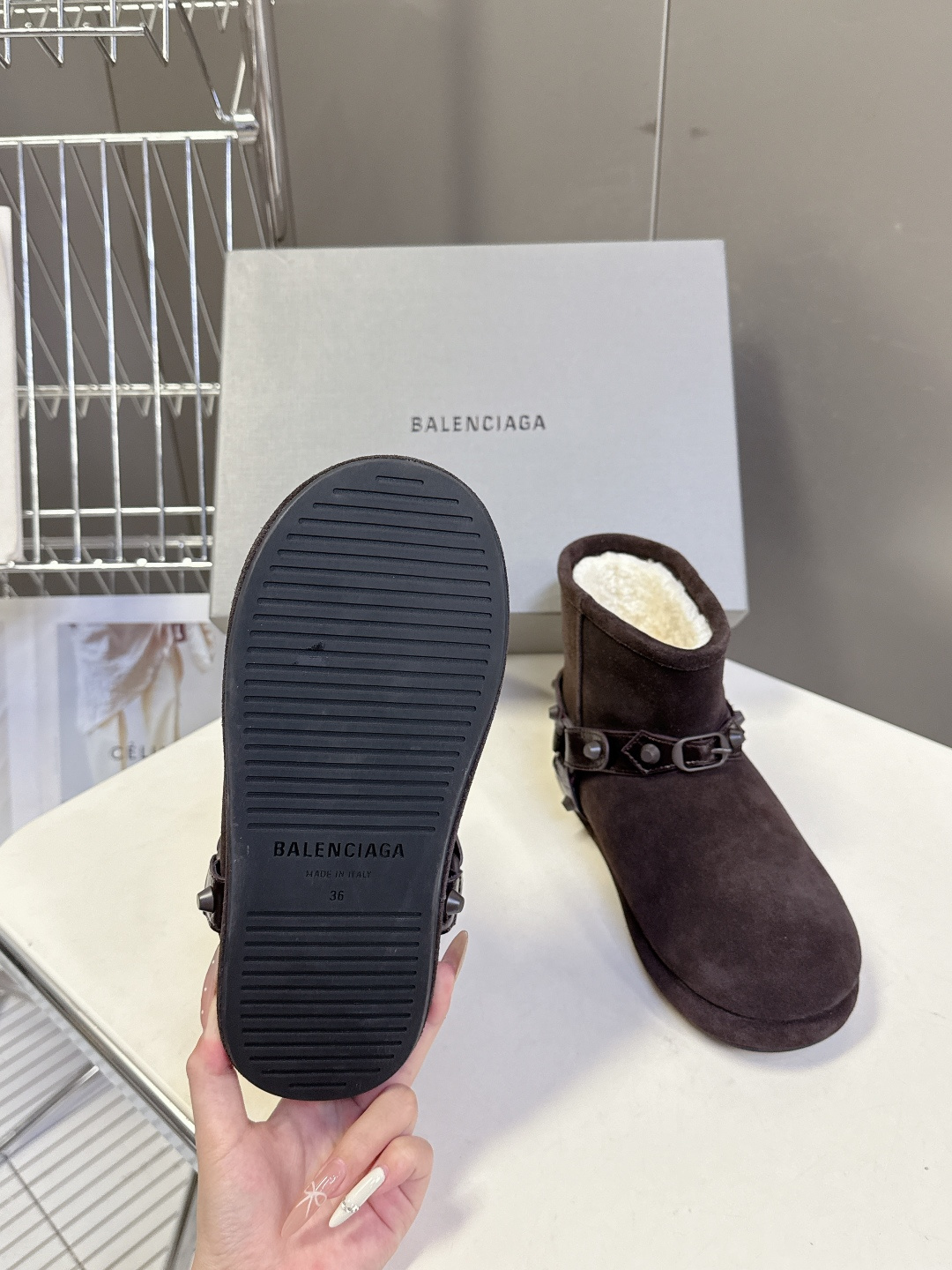 BALENCIAGA巴黎世家秋冬最新款滑雪系列 雪地靴 超多明星网红种草 细节完美复刻 设计师推出探索时