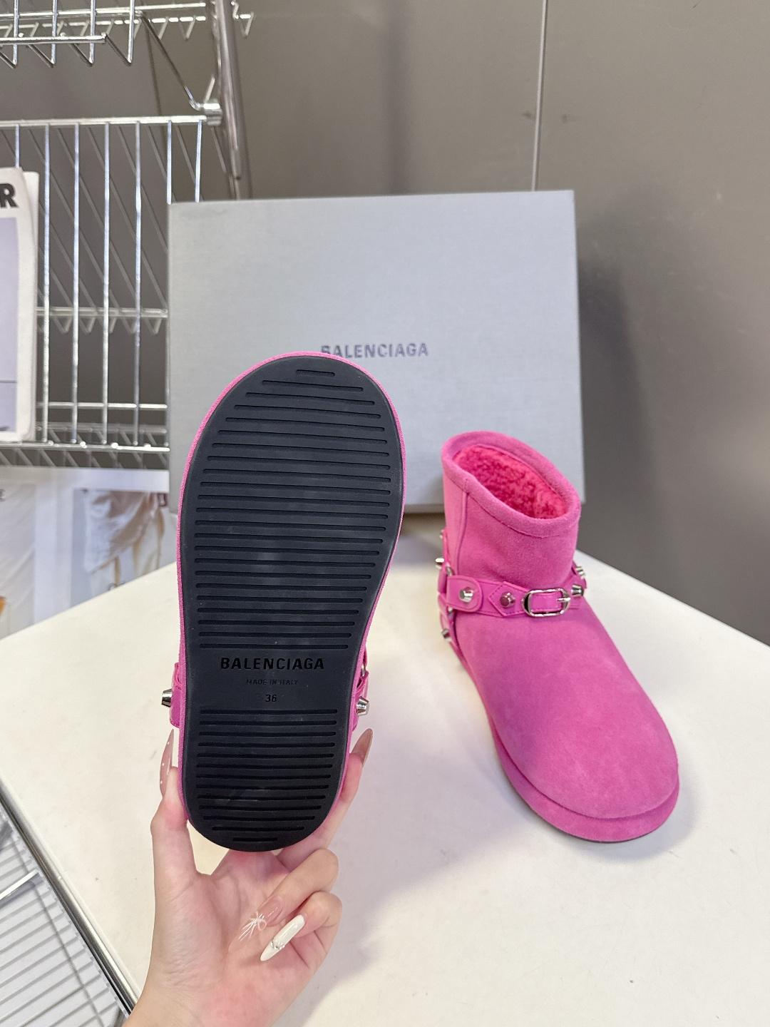 BALENCIAGA巴黎世家秋冬最新款滑雪系列 雪地靴 超多明星网红种草 细节完美复刻 设计师推出探索时