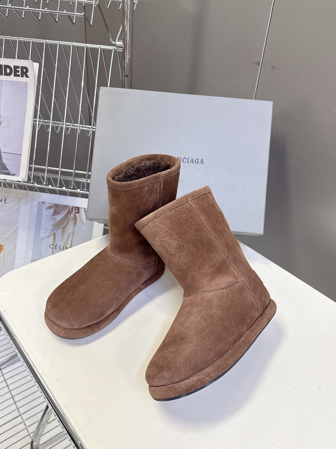 BALENCIAGA巴黎世家秋冬最新款滑雪系列 雪地靴 超多明星网红种草 细节完美复刻 设计师推出探索时