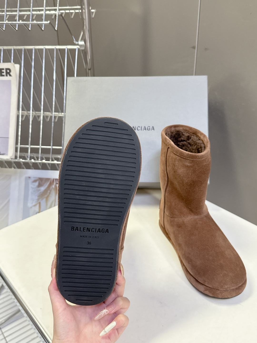 BALENCIAGA巴黎世家秋冬最新款滑雪系列 雪地靴 超多明星网红种草 细节完美复刻 设计师推出探索时