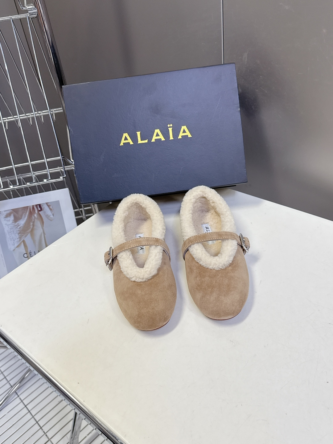 Alaia 阿莱亚秋冬走秀款平底玛丽珍毛毛鞋 章小蕙同款 甜酷仙女风 人气超高的一款毛里平底鞋，浪漫又迷