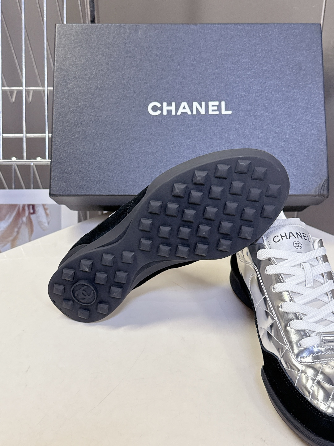 CHANEL香奈儿25N菱格纹棒球鞋 网球鞋 运动鞋原版购入开发 做货 小香最新隐藏款网球鞋软菱格纹 柔