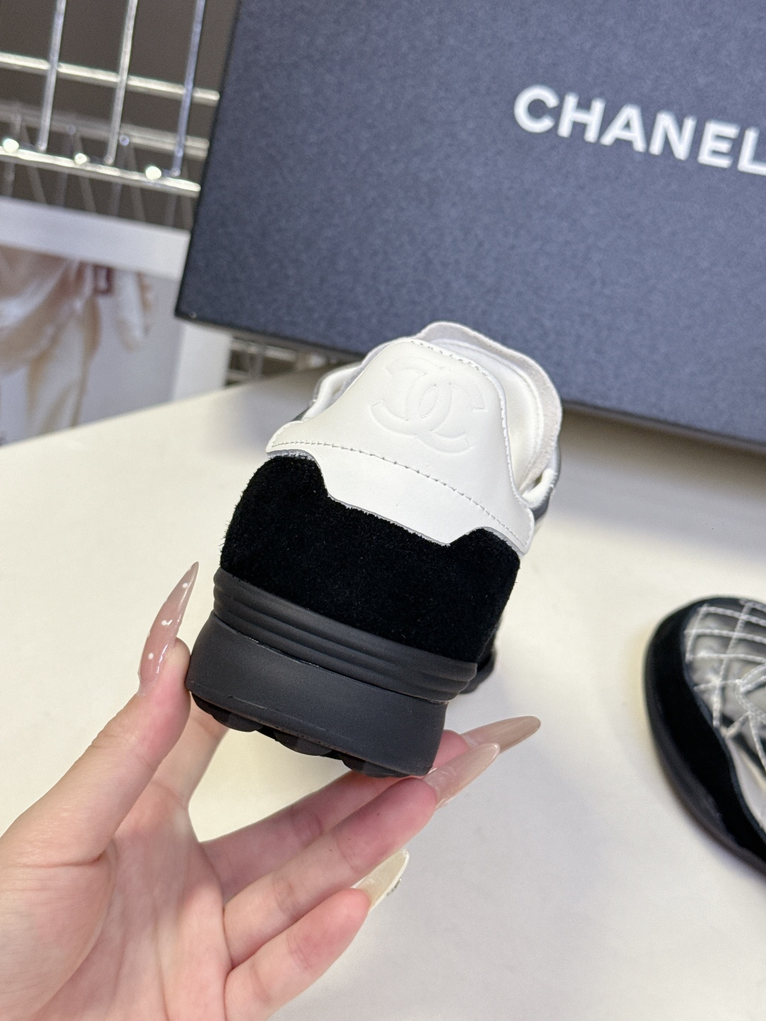 CHANEL香奈儿25N菱格纹棒球鞋 网球鞋 运动鞋原版购入开发 做货 小香最新隐藏款网球鞋软菱格纹 柔