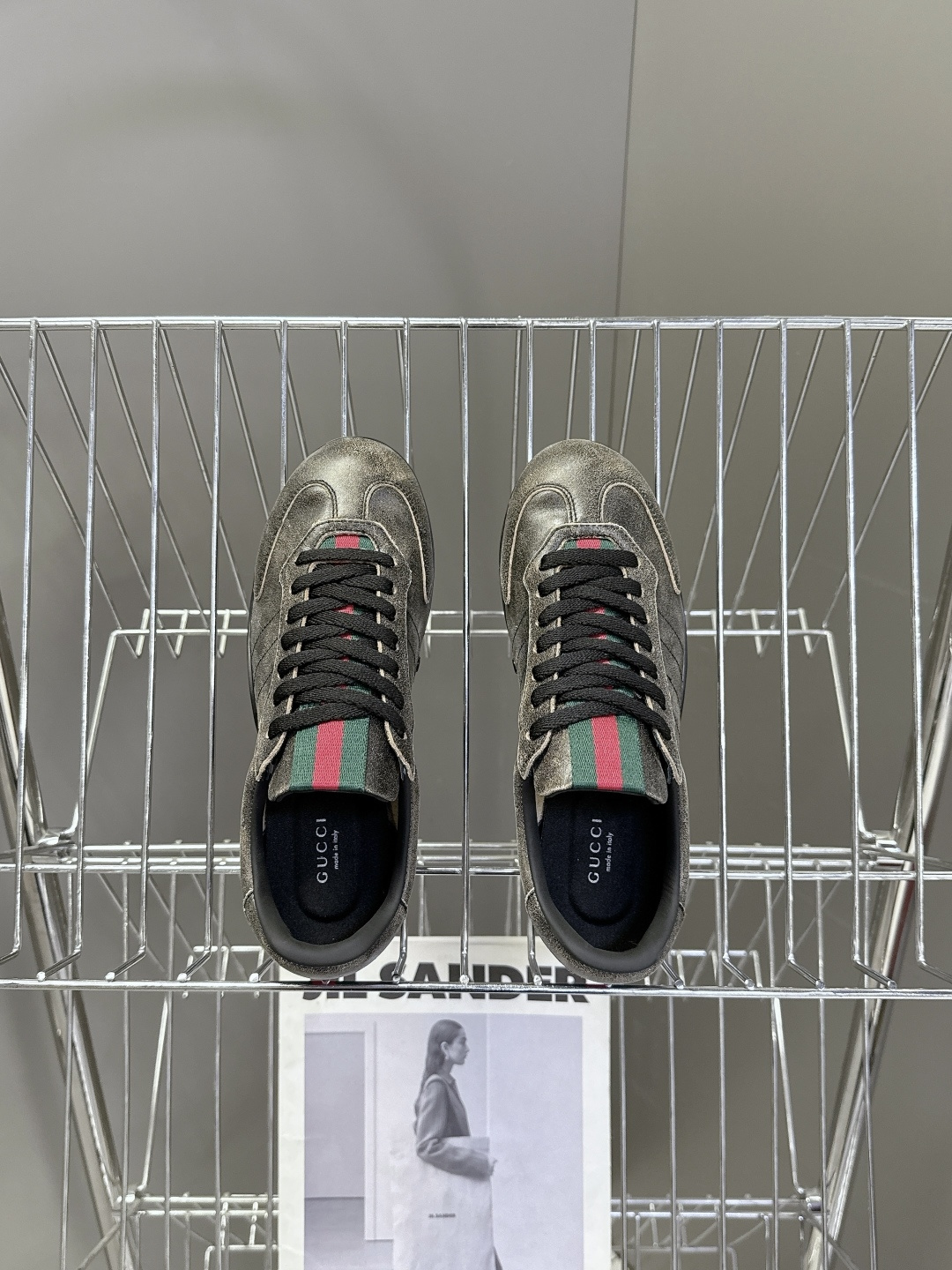 男装➕10 Gucci古驰Shift系列情侣款运动鞋系带休闲德训鞋超多明星网红种草 Gucci Shif